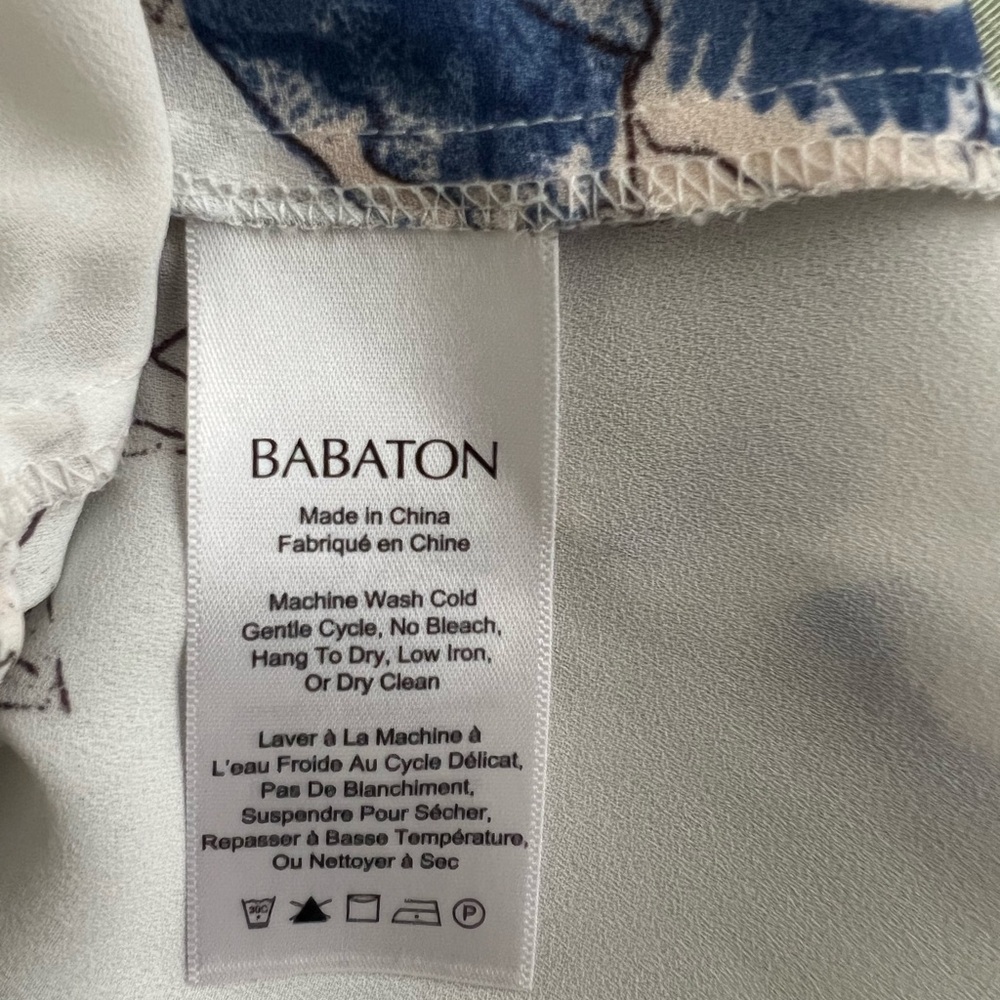 Aritzia Babaton Floral Camisole - White and Blue - Picture 7 of 7